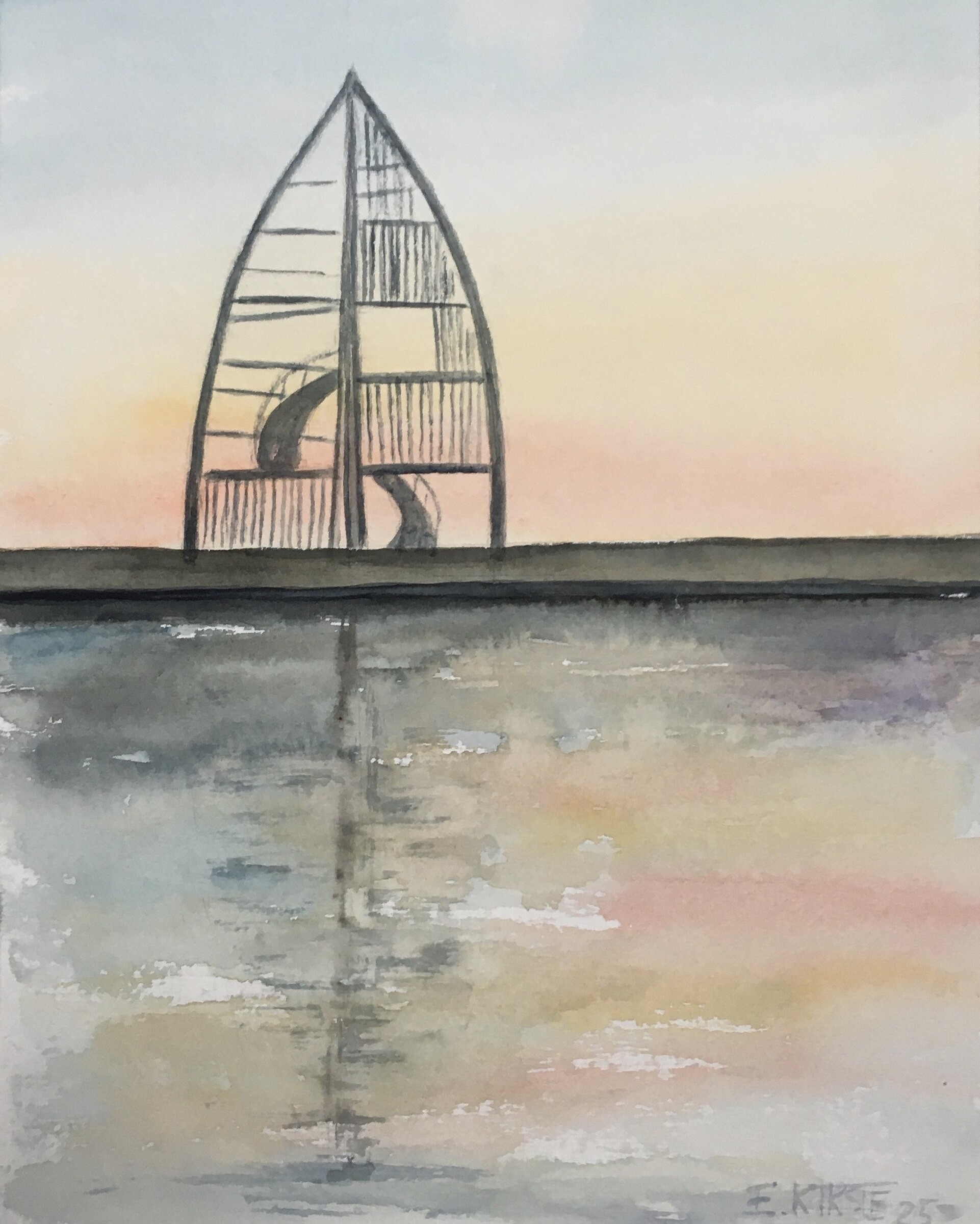 Segel an der Hafeneinfahrt 23x29 2025